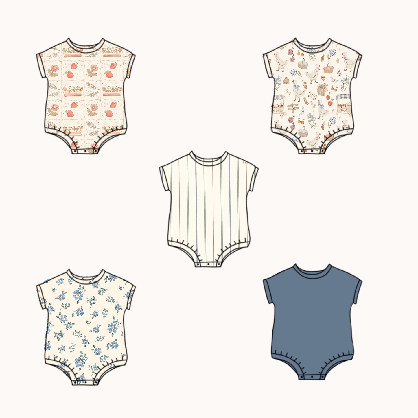 Bubble Romper - Short Sleeve