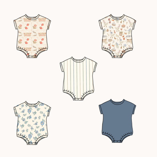 Bubble Romper - Short Sleeve