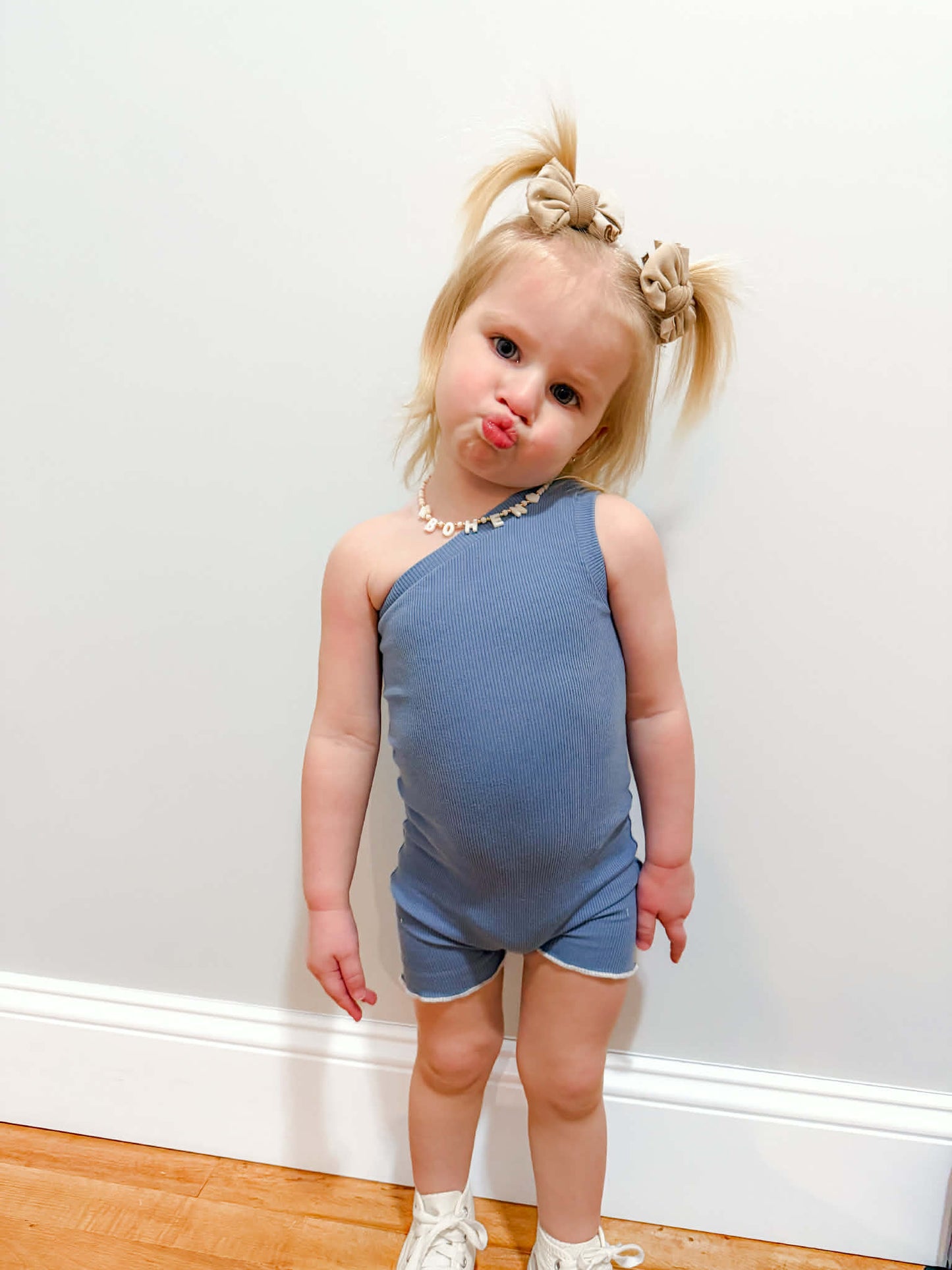 Baker Romper (one shoulder)