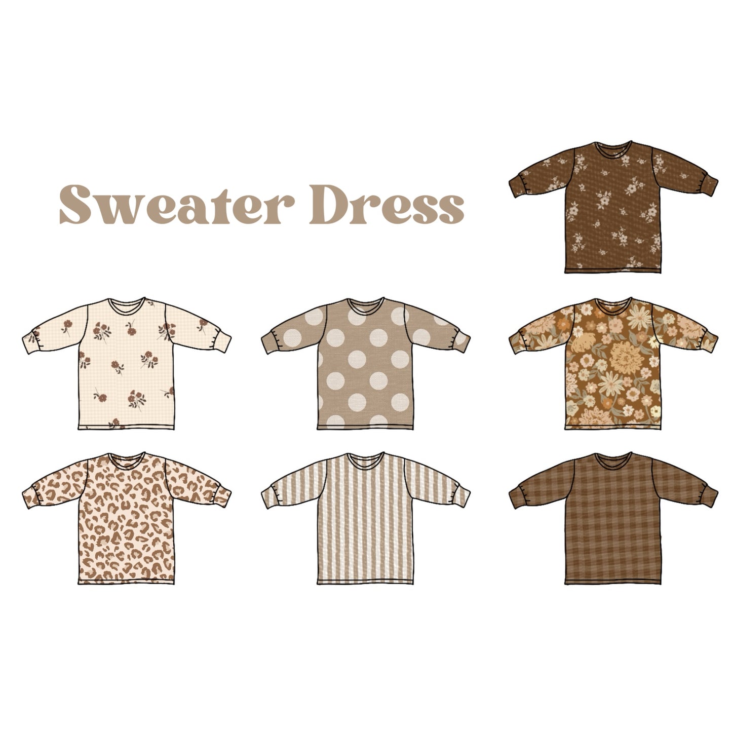 Sweater Dress - French Terry Fabric